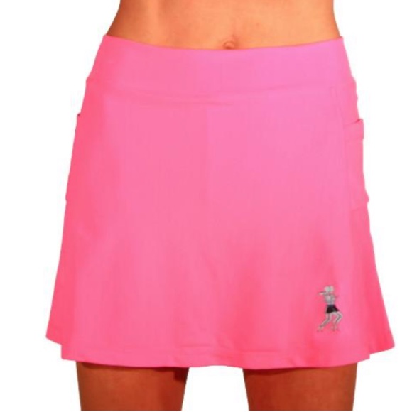 pink running skirt
